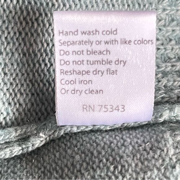 Elegant Sage Crew Neck Sweater - Picture 5 of 6